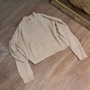 Divided Women's Beige Cowl Neck Sweater